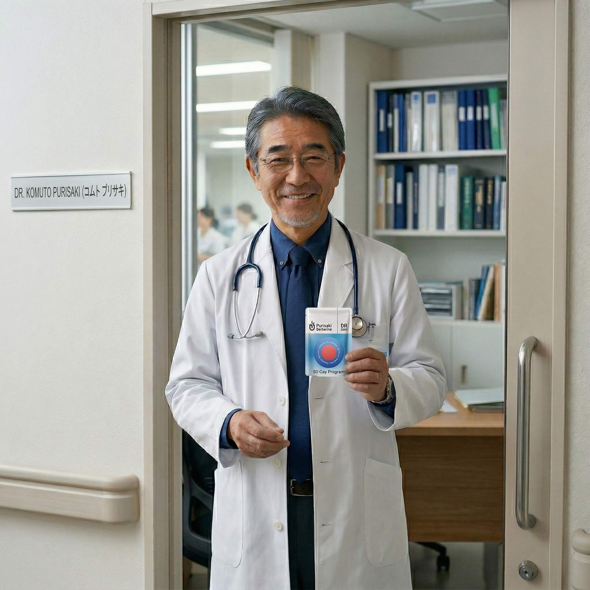 Docteur avec produit